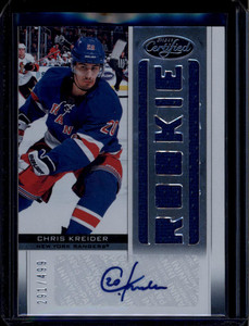 2012-13 Certified 183 Chris Kreider Rookie Jersey Auto 291/499