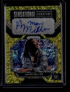 2023 Panini Prizm Sensational Signatures Under Card Gold Amari Miller Auto /10