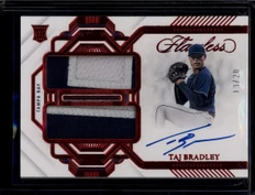 2023 Panini Flawless Rookie Signatures Ruby Taj Bradley RC Dual Patch Auto 13/20