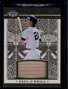 2025 Leaf Lumber Game Used Lumber Black gu91 Paul O'Neill Bat 1/3 ID: 180776