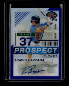 2024 Panini Prospect Holo Ticket Signatures Blue 5 Travis Bazzana RC Auto 57/149 ID: 180795