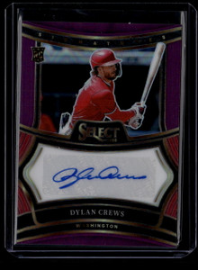 2025 Select Signatures Purple Prizms 16 Dylan Crews Rookie Auto 25/35 ID: 180796