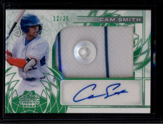 2024 Leaf Trinity Autographs Green Cam Smith Rookie Button Jersey Auto 12/25 ID: 180919