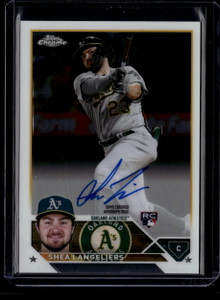 2023 Topps Chrome Rookie Autographs RASL Shea Langeliers Rookie Auto 160124 ID: 180935