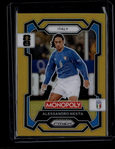 2026 Panini Prizm Monopoly World Cup Gold Prizms 34 Alessandro Nesta 9/49 ID: 180987