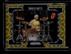2025 Panini Prizm The Rolling Stones Prizms Gold Refractor 98 Charlie Watts 5/10 ID: 180992