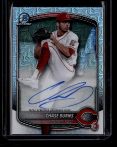 2025 Bowman Chrome Mega Box Prospect Autographs BMACB Chase Burns Rookie Auto ID: 181022