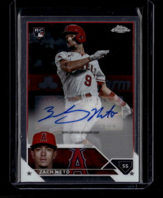 2023 Topps Chrome Update Autographs ACZN Zach Neto Rookie Auto ID: 181029