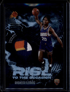 2025-26 Topps Rise to the Occasion Relics Black Rasheer Fleming RC Patch 9/10 ID: 181049