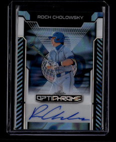 2025 Leaf Optichrome Blue Lava barc2 Roch Cholowsky Rookie Auto 4/7 ID: 181080