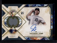 2025 Topps Diamond Icons Relic Autographs SPARJJ Jackson Jobe RC Jersey Auto /25 ID: 181158