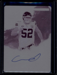 2024 Panini Impeccable Star Signatures Printing Plate Creed Humphrey Auto 1/1 ID: 181203