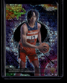 2025-26 Topps Cosmic Chrome First Light Black Refractor Tre Johnson III RC 10/10