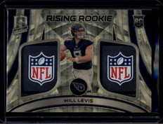 2023 Panini Spectra Rising Will Levis RC Dual Laundry Tag NFL Shield Patch 1/1