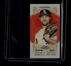 2021 Topps Allen and Ginter Chrome Mini Orange Refractor 187 Liam Hendriks 25/25