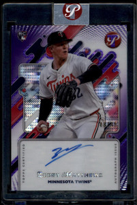 2025 Topps Pristine Autographs Purple Refractor Zebby Matthews RC Auto 48/99