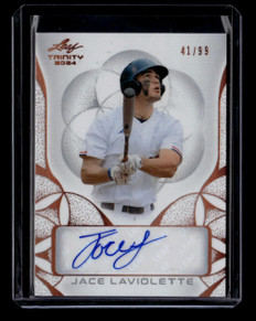 2024 Leaf Trinity Autographs Bronze bajl1 Jace LaViolette Rookie Auto 41/99