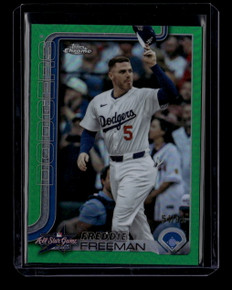 2025 Topps Chrome Update '25 All-Star Game Green Refractor Freddie Freeman 54/99