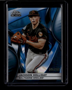 2025 Topps Chrome Black Blue Lava Refractor 43 Jackson Holliday 101/150