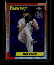 2025 Topps Update '90 Silver Pack Chrome Purple Refractor u90c24 Max Fried 74/75