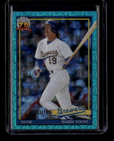 2026 Topps '91 Topps Silver Pack Chrome Aqua Refractor 91c68 Robin Yount 192/199