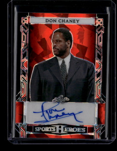 2024 Leaf Metal Sports Heroes Crystal Red badc1 Don Chaney Auto 3/9