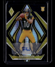2024 Panini Phoenix Rookie Autographs Hyper Black 235 Roman Wilson Rookie Auto