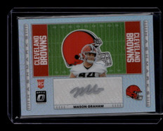2025 Donruss Optic Hash Marks 19 Mason Graham Rookie Auto