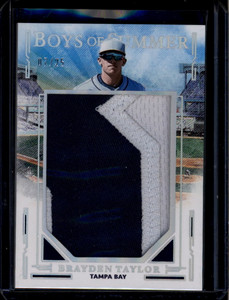 2025 Panini Boys of Summer Prospect Materials Brayden Taylor RC Jumbo Patch 7/25