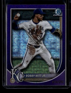 2025 Bowman Chrome Mega Box Purple Refractor 7 Bobby Witt Jr. 14/250