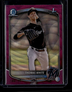 2025 Bowman Chrome Prospects Fuchsia Wave Refractor Thomas White RC 198/199