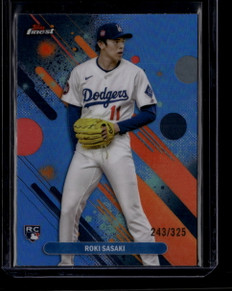 2025 Finest Sky Blue Refractor 40 Roki Sasaki Rookie 243/325