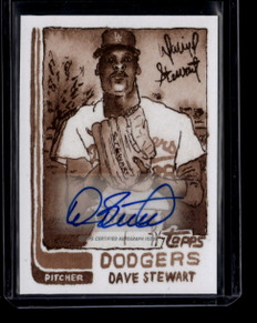 2025 Topps Shoebox Treasures Autographs Sepia Filter 7a Dave Stewart Auto 36/50