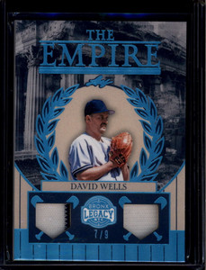 2025 Leaf A Bronx Legacy The Empire Memorabilia te12 David Wells Dual Jersey 7/9