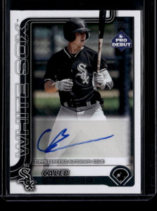 2025 Topps Pro Debut Autographs pd15 Caleb Bonemer Rookie Auto 159233