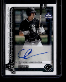 2025 Topps Pro Debut Autographs pd15 Caleb Bonemer Rookie Auto 159234