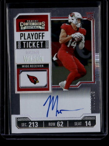 2023 Panini Contenders Playoff Ticket 126 Michael Wilson Rookie Auto 90/149