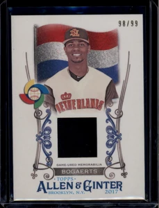 2017 Topps Allen and Ginter World Baseball Classic Xander Bogaerts Jersey 98/99