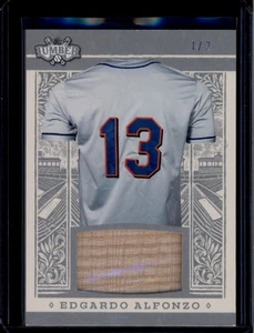 2025 Leaf Lumber Game Used Lumber Silver gl39 Edgardo Alfonzo Bat 1/2
