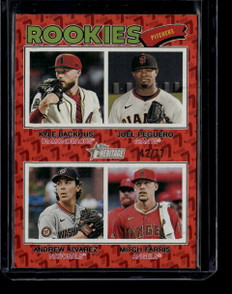 2026 Topps Heritage Color Year Orange 393 Peguero Backhus Alvarez Farris RC /77
