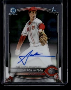 2025 Bowman Chrome Draft Autographs CPAAW Aaron Watson Rookie Auto F07272