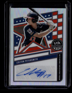 2026 USA Stars and Stripes Prizm Signatures 5 Colton Petersmith RC Auto 147/149