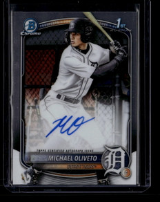 2025 Bowman Chrome Draft Autographs CPAMO Michael Oliveto Rookie Auto
