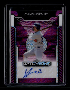 2025 Leaf Optichrome Pink Shimmer BACHK Ching-Hsien Ko Rookie Auto 4/8