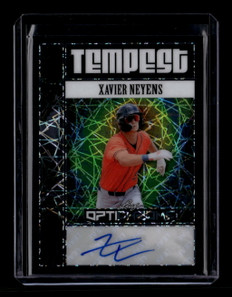 2025 Leaf Optichrome Temptest Autographs Black taxn1 Xavier Neyens RC Auto 1/1