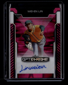 2025 Leaf Optichrome Pink Lava BAWEL Wei-En Lin Rookie Auto 5/8