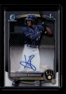 2025 Bowman Chrome Prospect Autographs CPAYR Yophery Rodriguez Rookie Auto