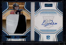 2022 Panini Playbook Platinum 201 Kenny Pickett Rookie Patch Auto Booklet 15/49