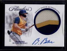 2025 Panini Flawless Draft Autographs Sapphire 19 Blake Burke RC Patch Auto 9/15
