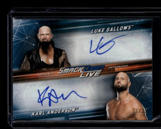 2019 Topps WWE SmackDown Live Autographs Anderson Gallows Dual Auto 21/25